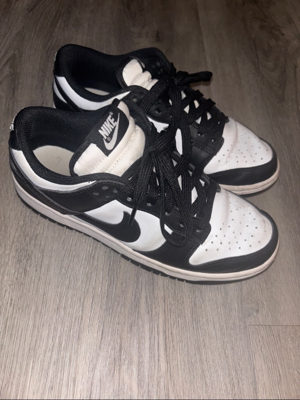 Nike Black & White Dunk Low Sneakers